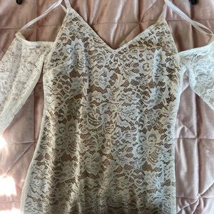 White lace dress